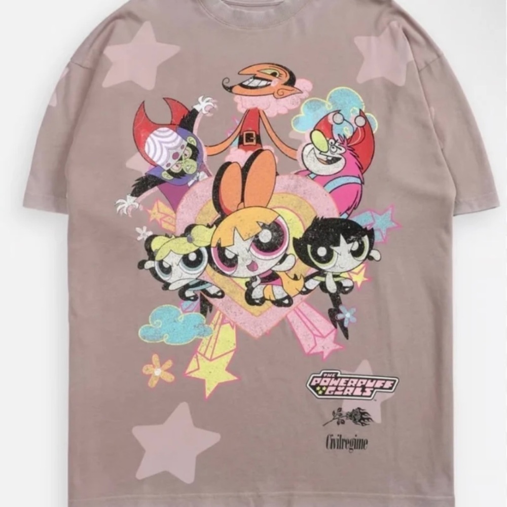 Civil Regime Powerpuff Girls Oversized Tee - Medium